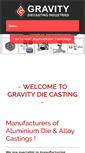 Mobile Screenshot of gravitydiecasting.com